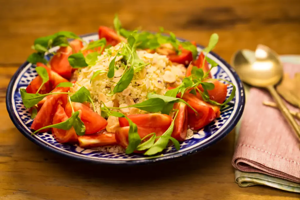 Salada de Cuscuz Marroquino com Legumes