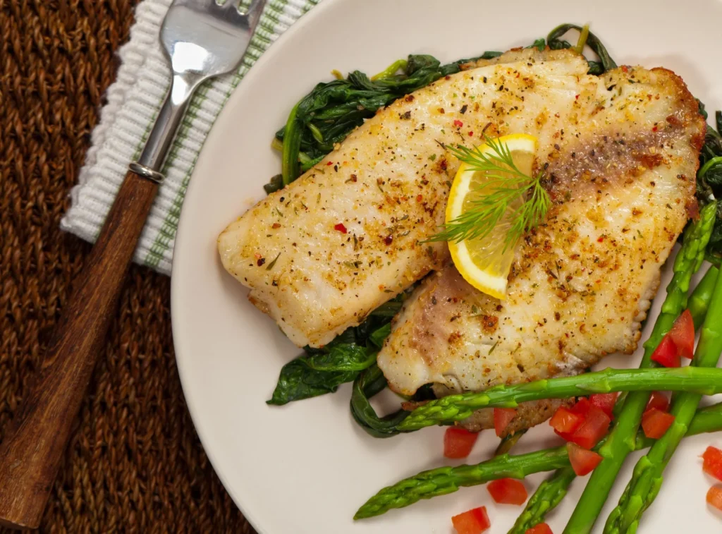 Peixe Assado com Azeite e Ervas